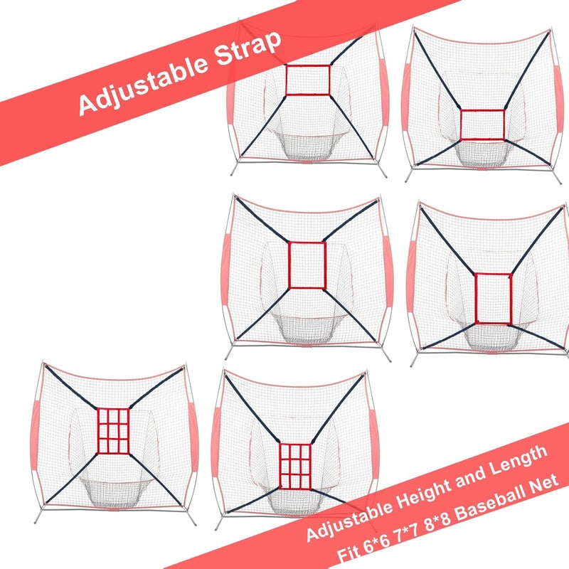 CORECISE Strike Zone Target for Baseball Softball net, Throwing Pitching Hitting Batting Catching Practice Target, Pitcher Accuracy Training Aids - Image 3